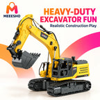 640° Rotating Tracked Excavator Toy With Movable Arm And Bucket