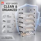 Premium Dustproof Multi-Tier Shoe Rack for Organized Space-Saving Home Storage