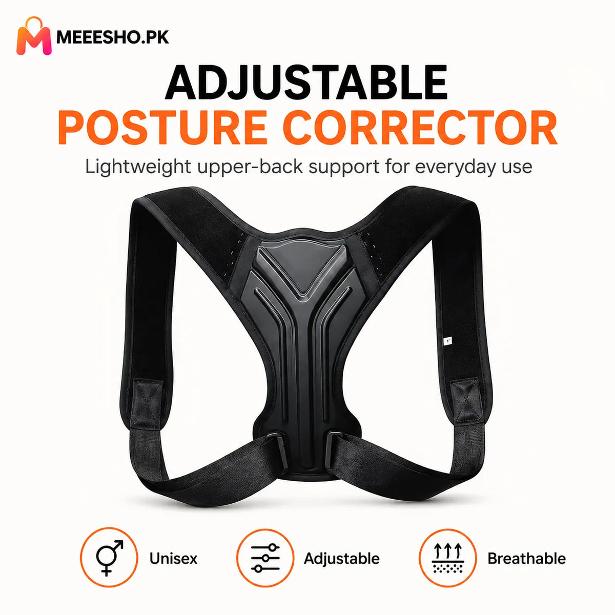 Adjustable Back Posture Corrector Brace for Men and Women Adults