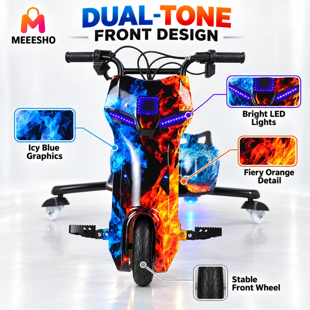 Exciting Electric Three-Wheel Drift Rider for Outdoor Family Entertainment Fun