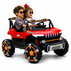 Kids Electric Off-Road Jeep Two-Seater Ride-On Car with LED Lights