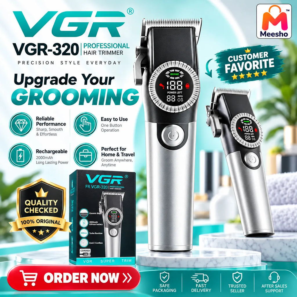 VGR-320 Professional Hair Trimmer for Precision Cuts