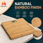 Luxury Bamboo Digital Weight Scale for Accurate Smart Home Tracking