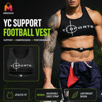 YC Support Football Vest for Compression Comfort and Athletic Training