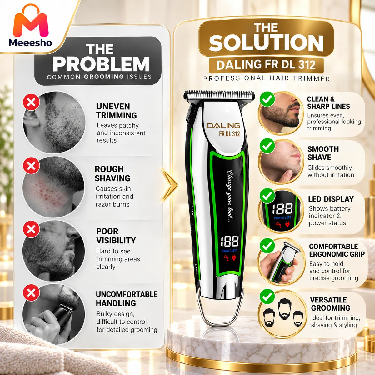 Daling FR DL 312 Professional Precision Hair Trimmer