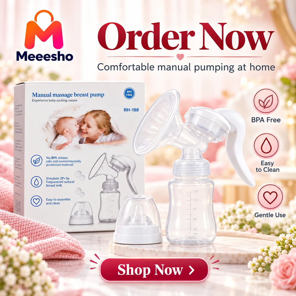 Manual Breast Pump for Gentle  Easy & Comfortable Use