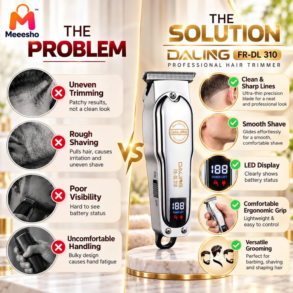 Daling FR-DL 310 Professional 3-in-1 Hair Trimmer