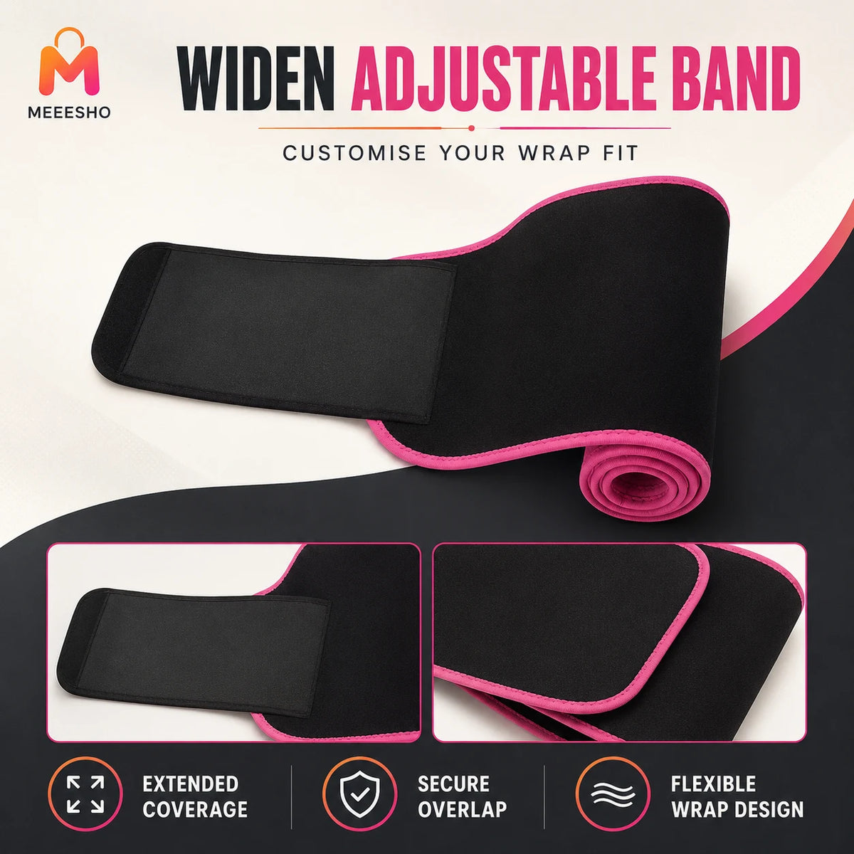 Adjustable Waist Trimmer Support Belt for Comfortable Everyday Fitness Training