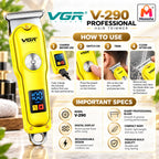 VGR V-290 Professional Hair Trimmer for Sharp Cuts