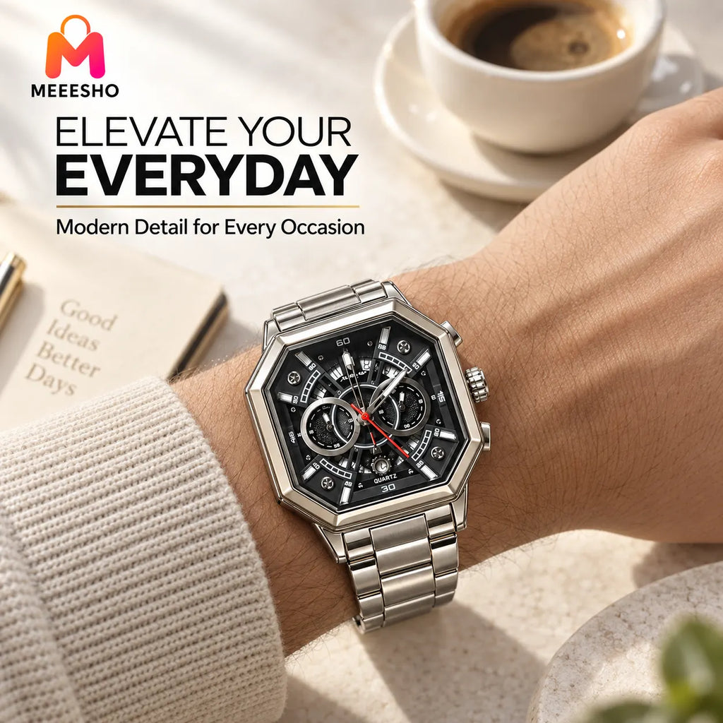 CHENXI Luxury Men’s Chronograph Watch With Luminous Stainless Steel Design