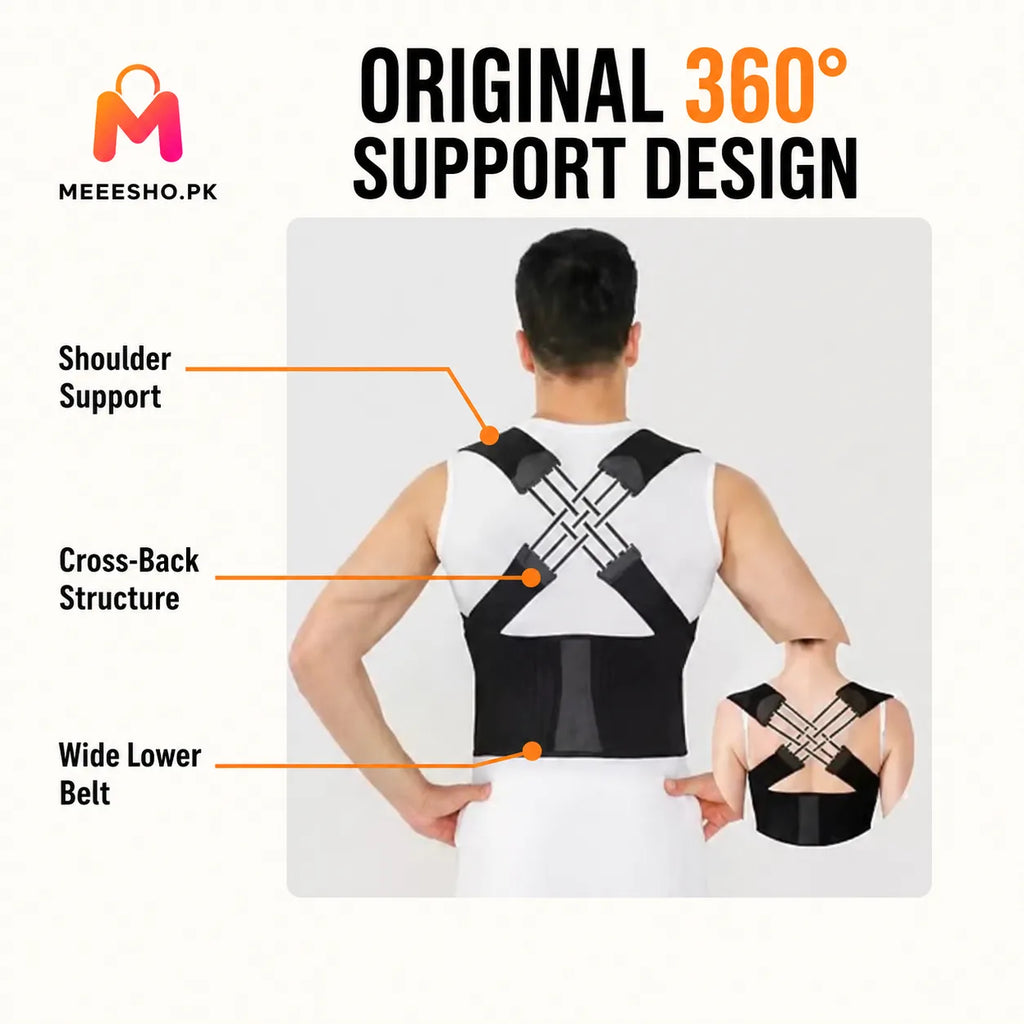Adjustable Posture Back Brace for Men and Women Daily Support