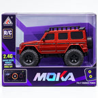 1:64 Scale RC Off-Road SUV 4WD Metal Remote Control Car with 2.4GHz, Mobile App Control & LED Lights