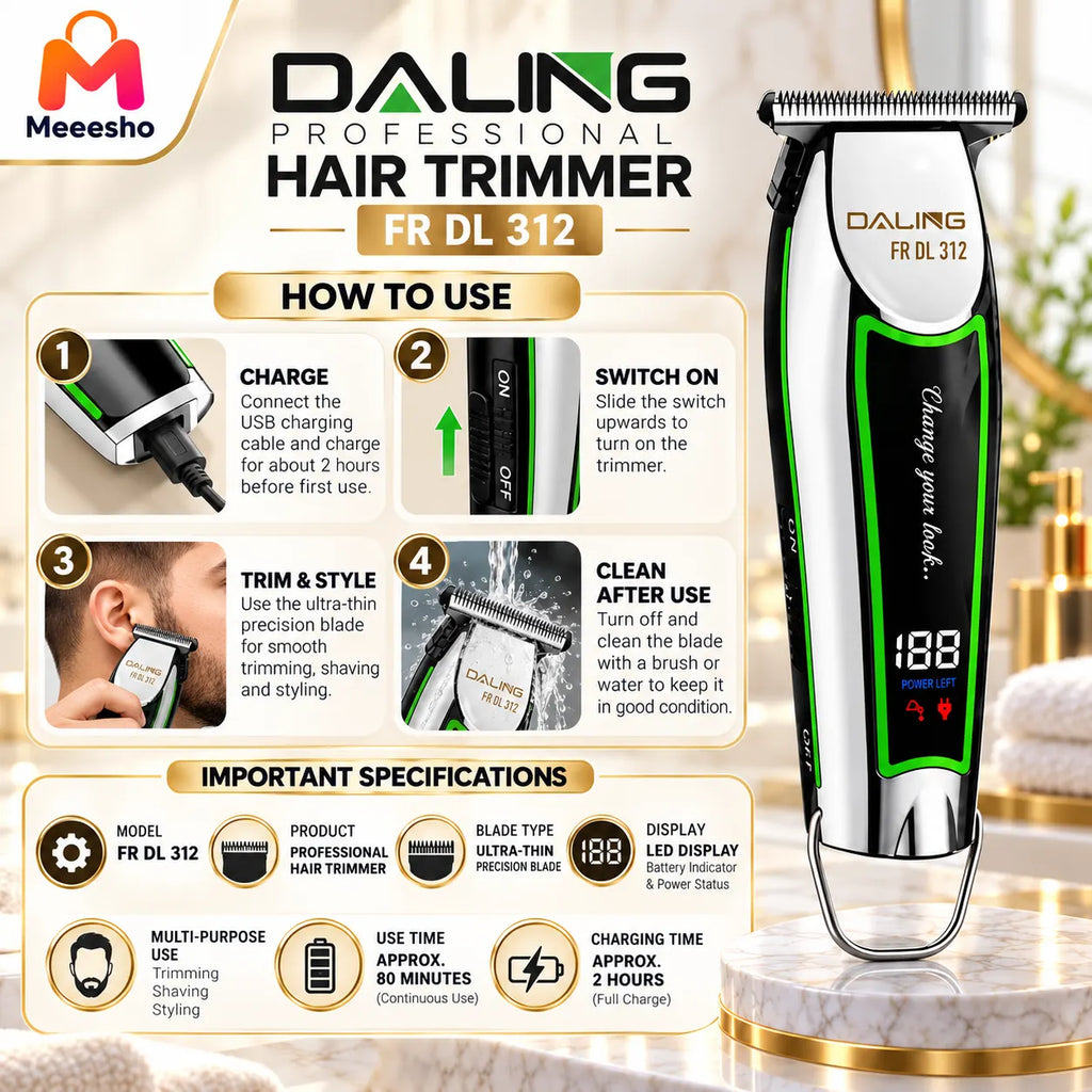 Daling FR DL 312 Professional Precision Hair Trimmer