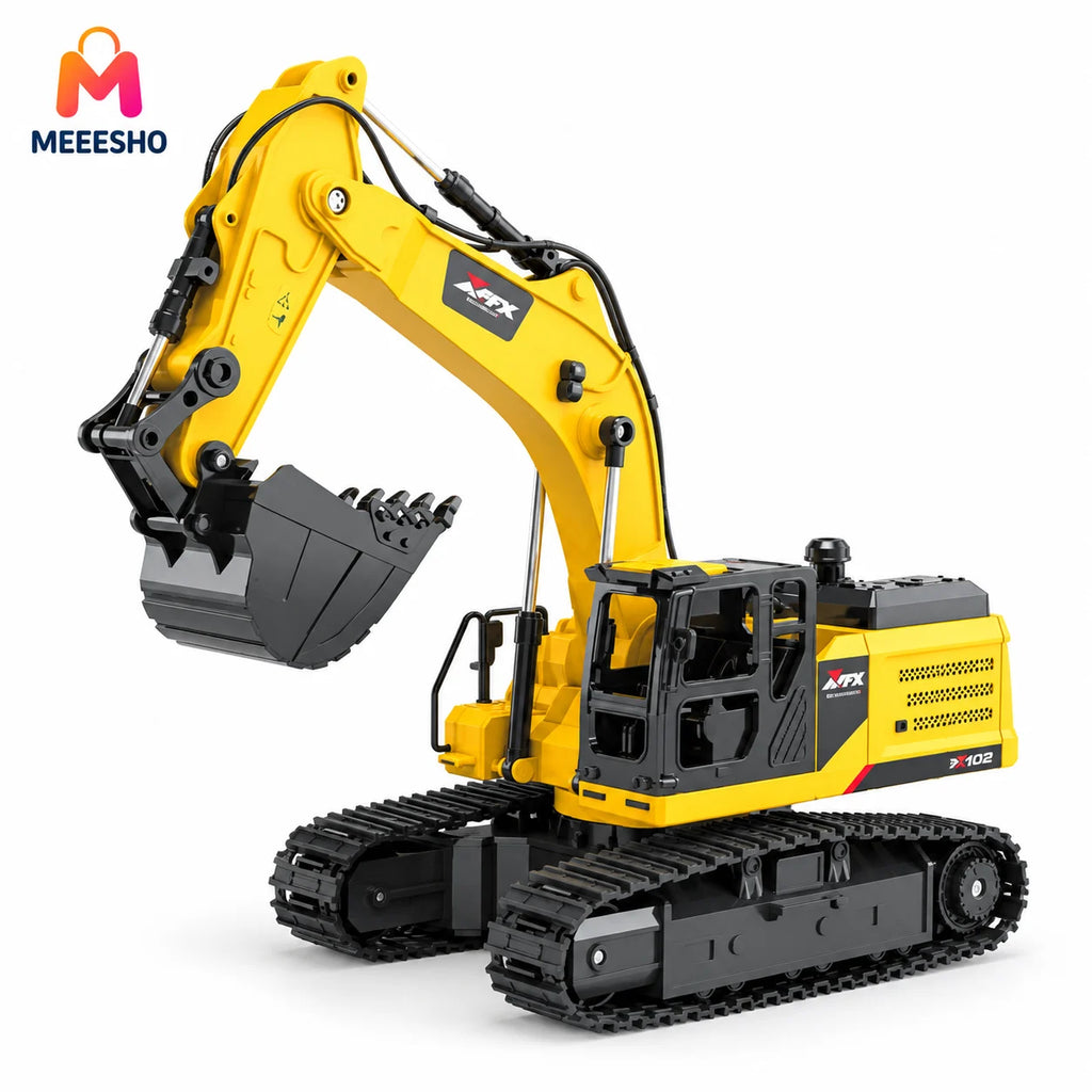 640° Rotating Tracked Excavator Toy With Movable Arm And Bucket