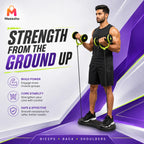 Multifunctional Core Trainer Ab Wheel With Resistance Cords for Home