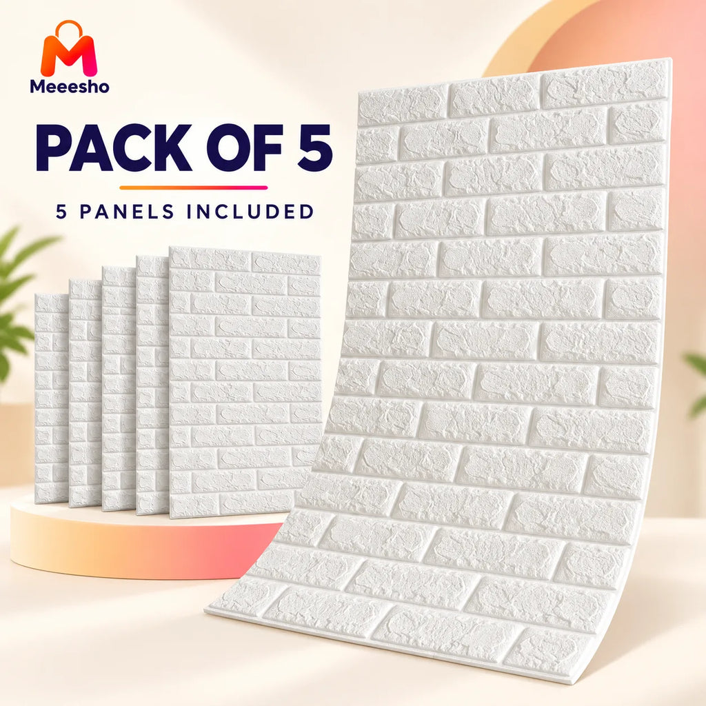 3D Brick Wallpaper Self Adhesive Waterproof Wall Sticker Home Decor