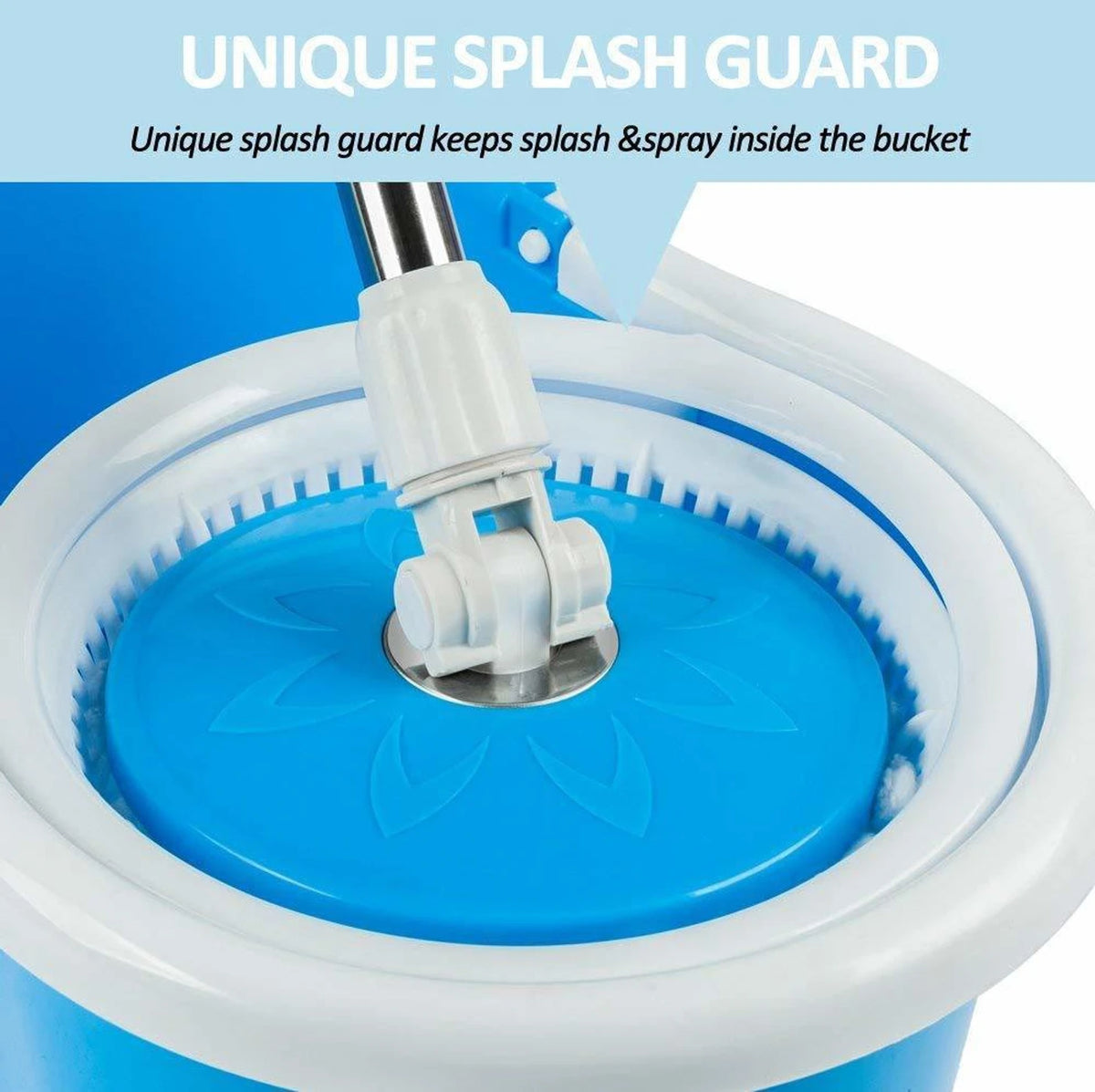 Magic Spin Mop Bucket Stainless Steel Rod Home Cleaning System