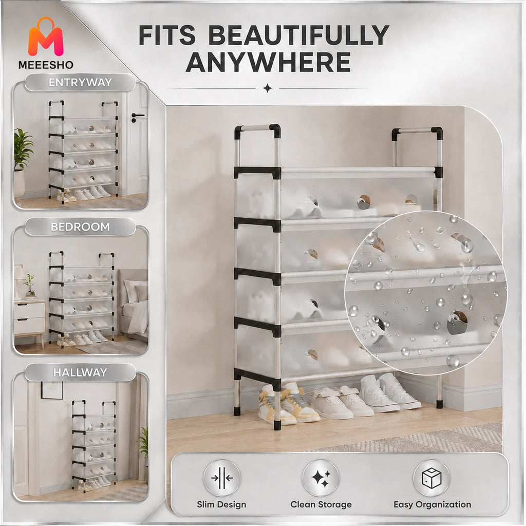 Premium Dustproof Multi-Tier Shoe Rack for Organized Space-Saving Home Storage