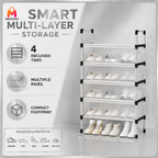 Premium Dustproof Multi-Tier Shoe Rack for Organized Space-Saving Home Storage
