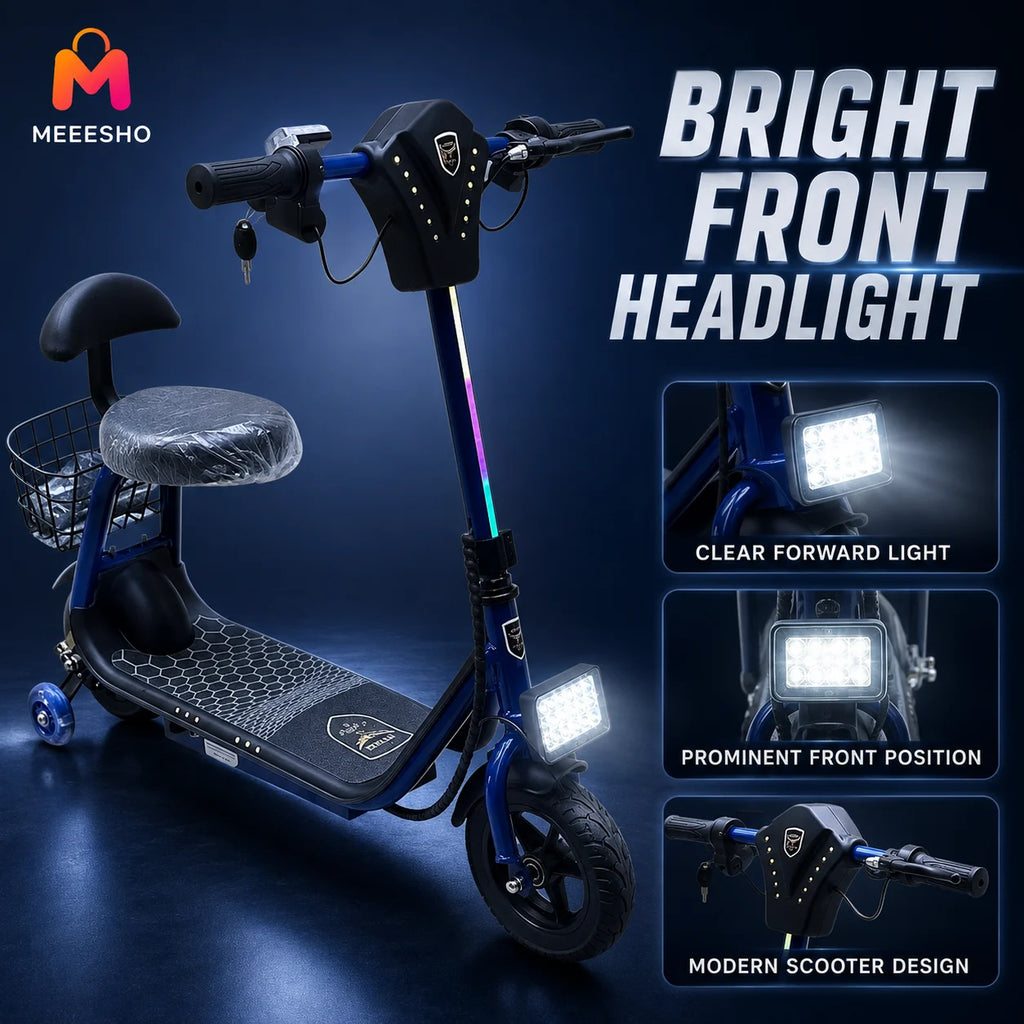 Smart Electric Bike With Bluetooth Speaker And Comfortable Seated Design