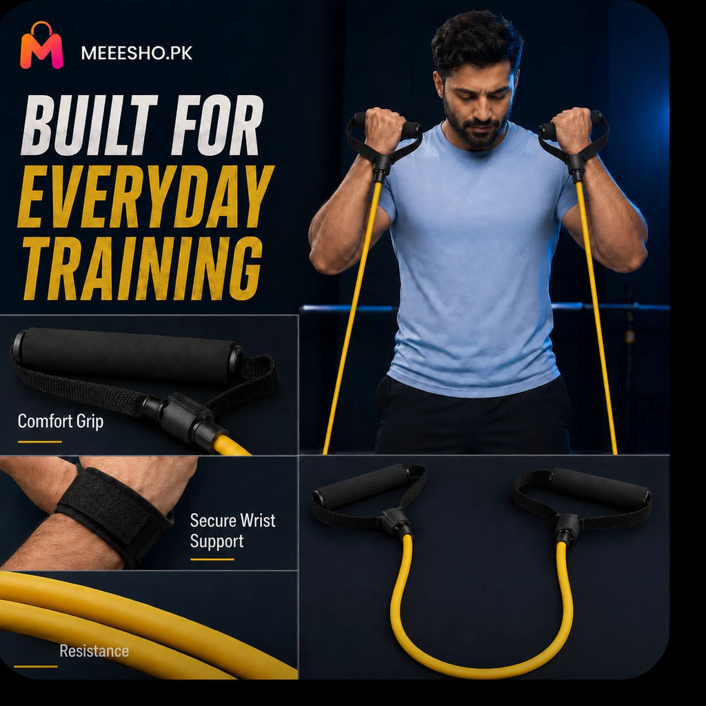 Portable Handle Resistance Band for Full Body Strength Training Workouts