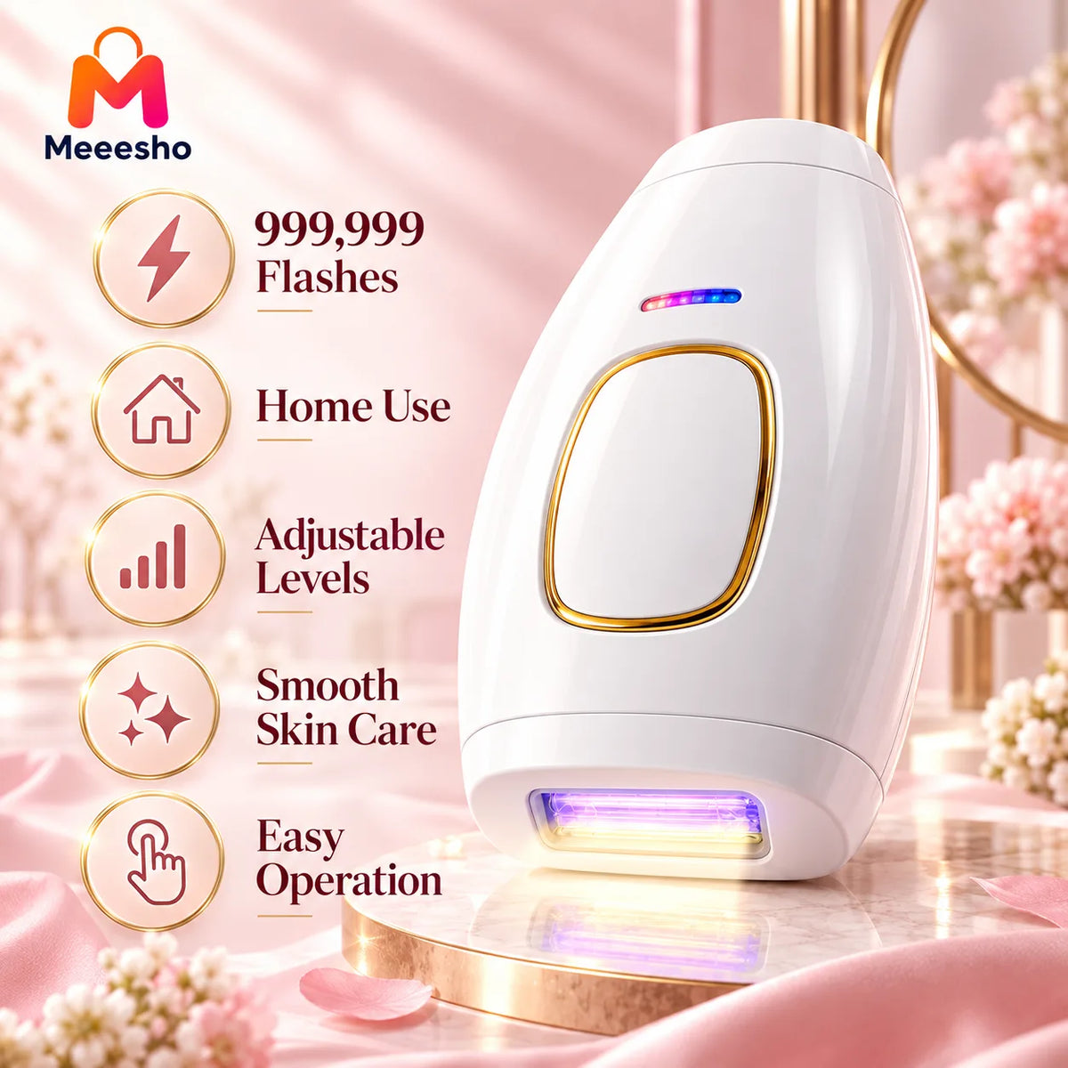 IPL Hair Removal Device Complete Kit for Smooth Skin