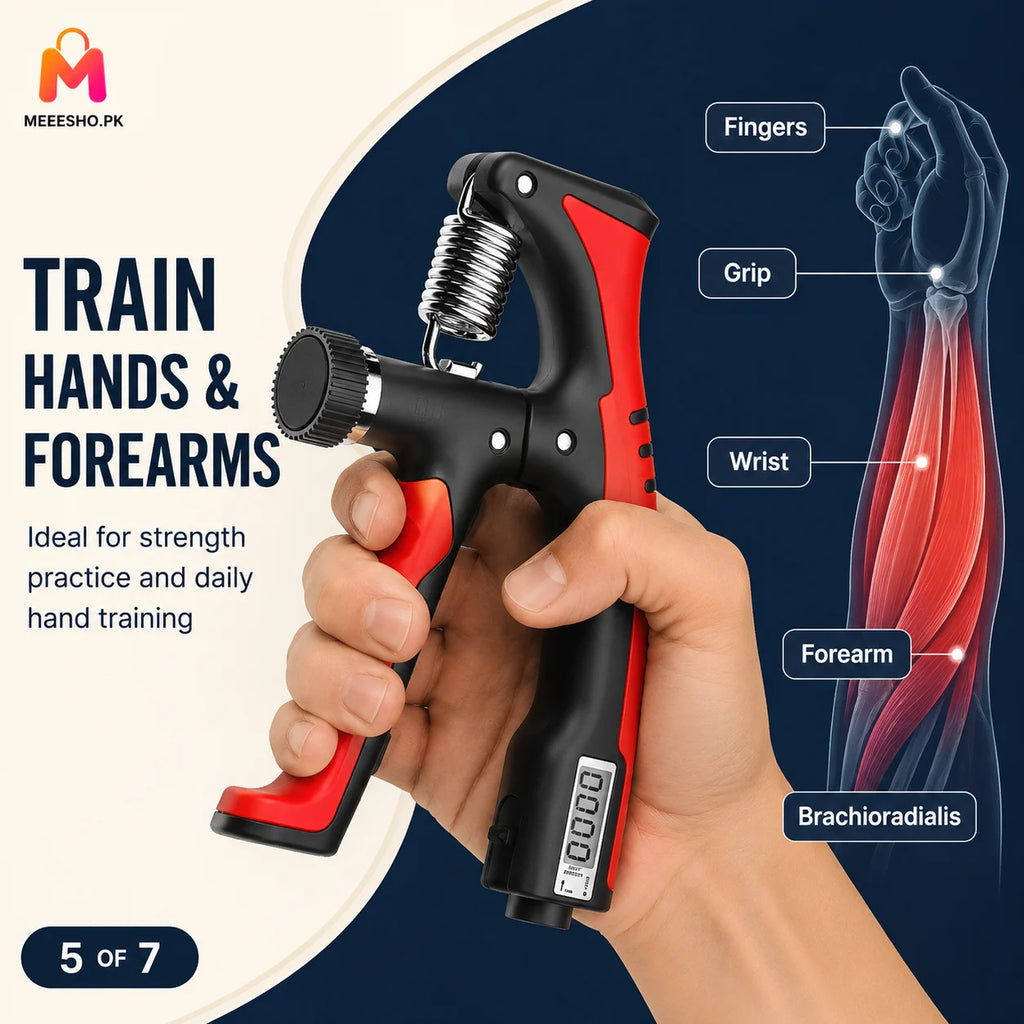 Digital Adjustable Hand Gripper 10–100KG Counter for Forearm Strength Training