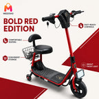 Smart Electric Bike With Bluetooth Speaker And Comfortable Seated Design