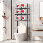 3-Floor Over Toilet Bathroom Storage Rack Organizer Shelf Stand Unit