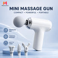 Portable Fascial Massage Gun With Four Replaceable Heads For Relaxation