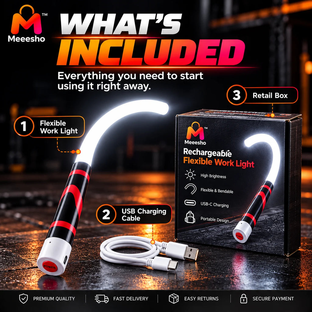 Rechargeable Flexible LED Work Light for Repairs (73 CM)