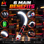 Rechargeable Flexible LED Work Light for Repairs (73 CM)