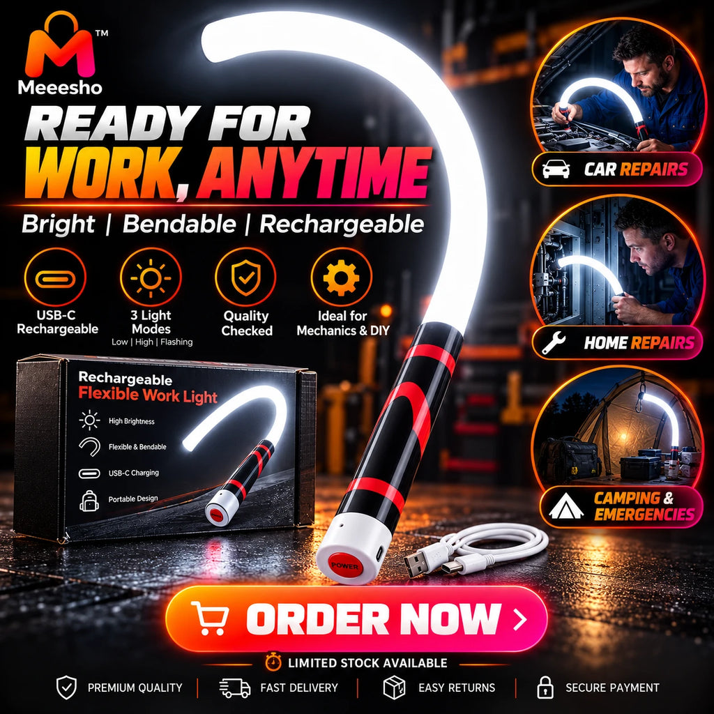 Rechargeable Flexible LED Work Light for Repairs (73 CM)