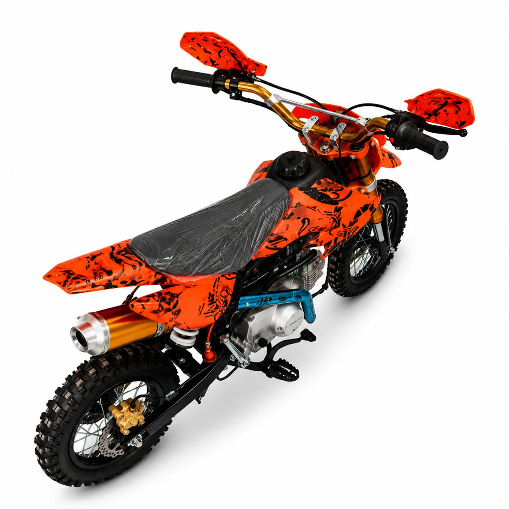 Red Mini Dirt Bike Rugged Off-Road Motorcycle for Young Adventurers