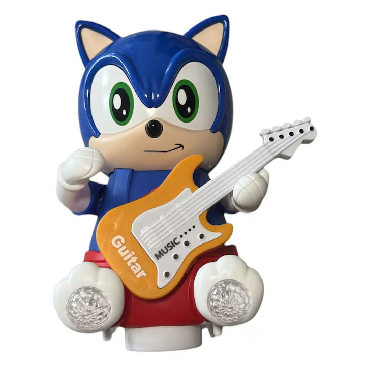 Sonic Interactive Animal Guitar Toy With Lights Sounds Bump Go Action