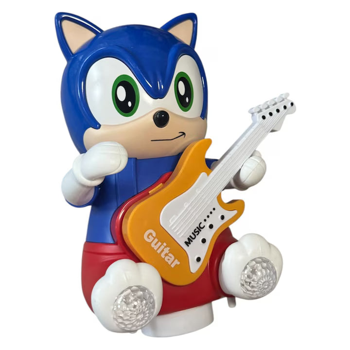 Sonic Interactive Animal Guitar Toy With Lights Sounds Bump Go Action