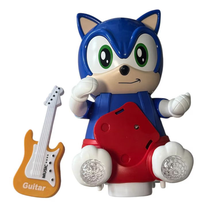 Sonic Interactive Animal Guitar Toy With Lights Sounds Bump Go Action