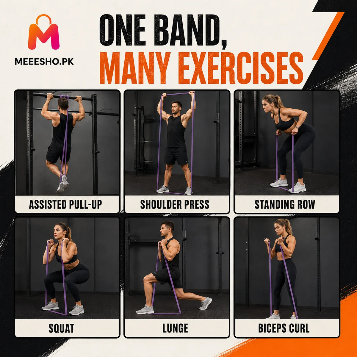 Heavy Resistance Pull-Up Assist Band for Gym Yoga Pilates Training