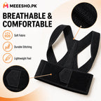 Unisex Adjustable Posture Corrector Brace for Comfortable Daily Back Support