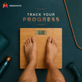 Luxury Bamboo Digital Weight Scale for Accurate Smart Home Tracking