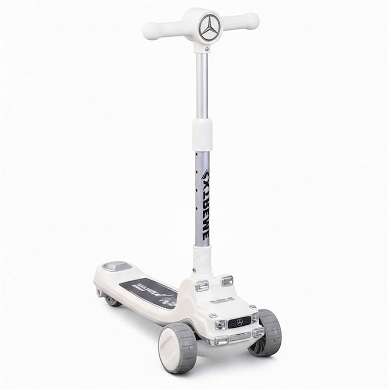 Adjustable Mannual Kids Three Wheel Kick Scooter Lean To Steer Balance Ride