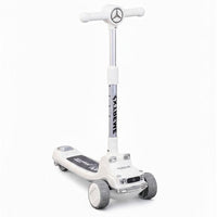 Adjustable Mannual Kids Three Wheel Kick Scooter Lean To Steer Balance Ride
