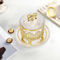 European Retro Gold Plated Candy Nut Luxury Storage Decorative Jar