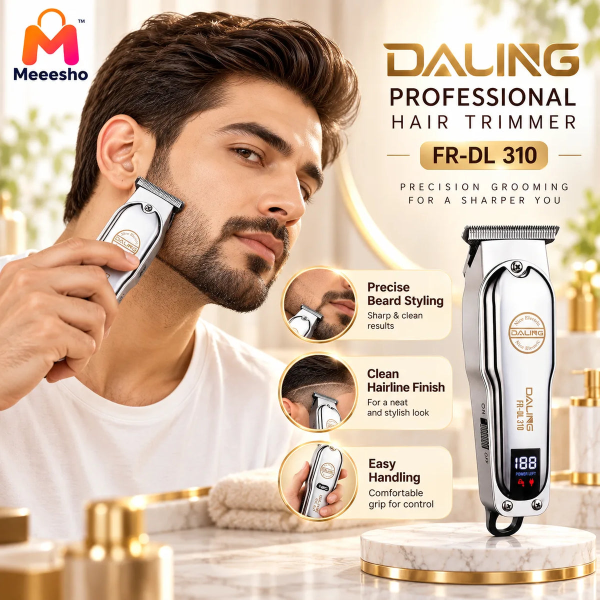 Daling FR-DL 310 Professional 3-in-1 Hair Trimmer