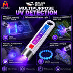 SMILING SHARK SD1205 365nm Rechargeable UV Currency Detector Flashlight Torch