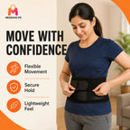 Unisex Double Pressure Waist Support Belt with Adjustable Compression Straps