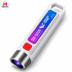 SMILING SHARK SD1205 365nm Rechargeable UV Currency Detector Flashlight Torch