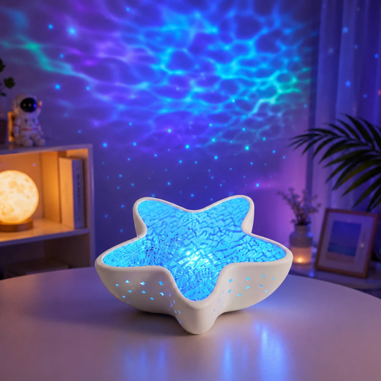 Galaxy Star Light Projector LED Night Lamp with Ocean Wave Effects