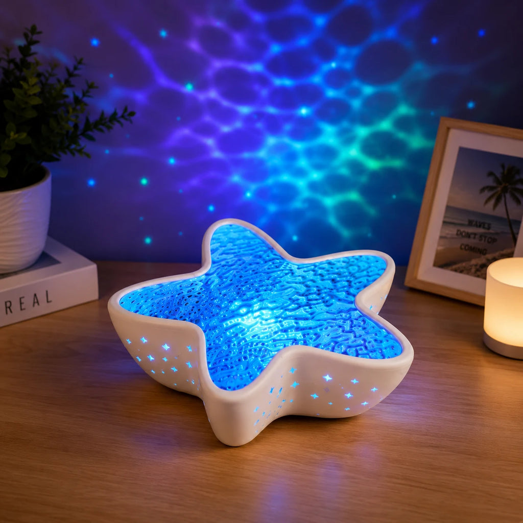 Galaxy Star Light Projector LED Night Lamp with Ocean Wave Effects