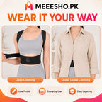 Unisex Adjustable Posture Corrector Brace for Comfortable Daily Back Support